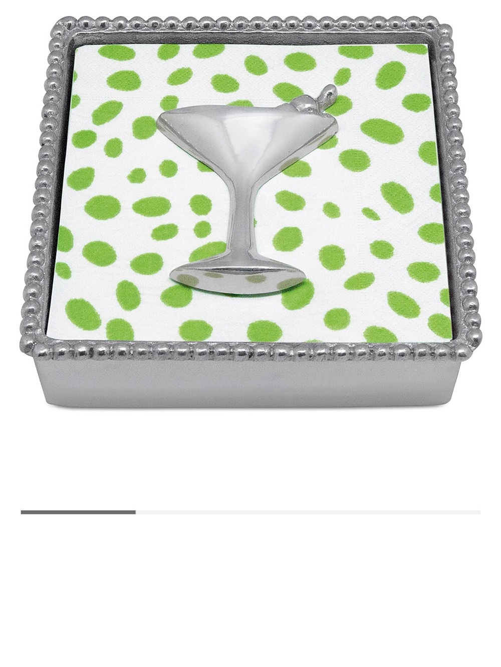 Mariposa Cocktail Beaded Napkin Box